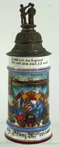 1900-1902 Imperial Bavarian Regimental Reservist Stein
