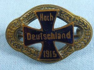 Hoch Deutschland 1915 Iron Cross Pin