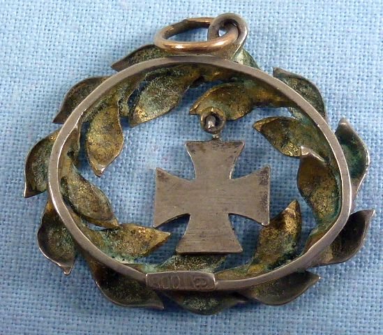 1914 Iron Cross Pendant in 800 Silver — image 2