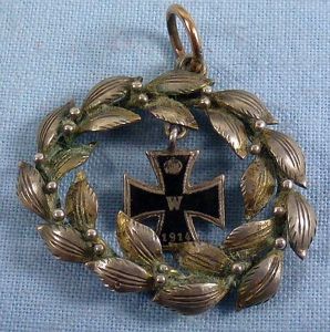 1914 Iron Cross Pendant in 800 Silver