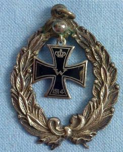 Sterling Silver American Made Iron Cross Pendant