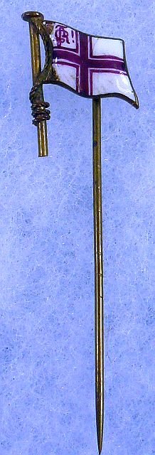 German Enamel Flag Stickpin — image 2
