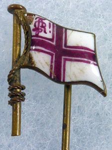 German Enamel Flag Stickpin