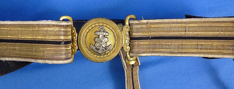 WWII Japanese Navy Officer Dress Sword Belt — image 3