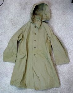 WWII Japanese Army EM/NCO Hooded Raincoat