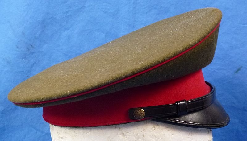 Named WWII Japanese Army Officer Visor Cap — image 3