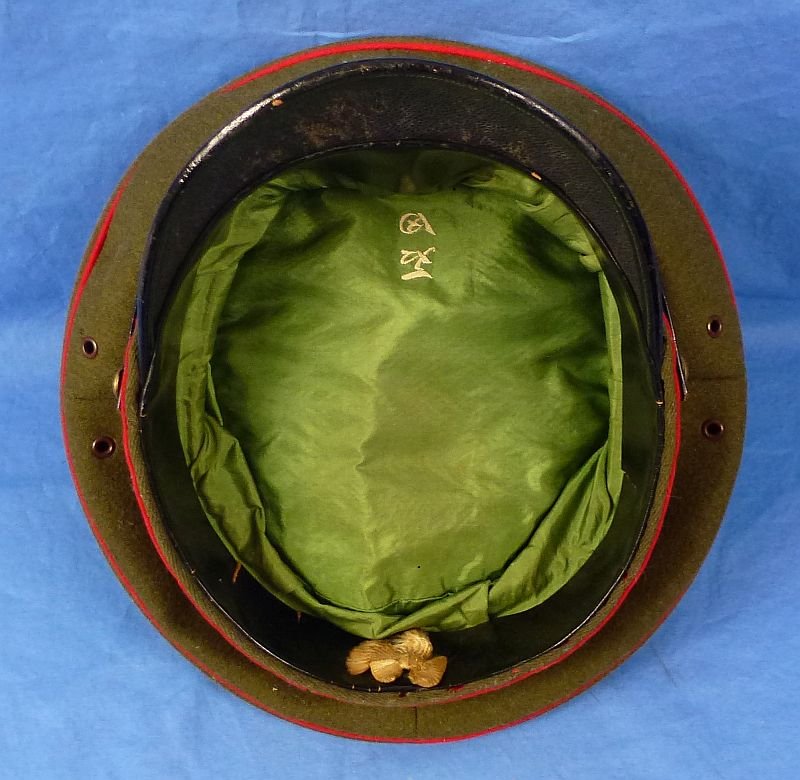 Named WWII Japanese Army Officer Visor Cap — image 7