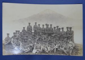 WWII Japanese Troops at Mt Fuji Photo Measuring 5-1/2″ x …