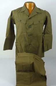 Near Mint WWII Japanese Navy Seaman / CPO Green Cotton …