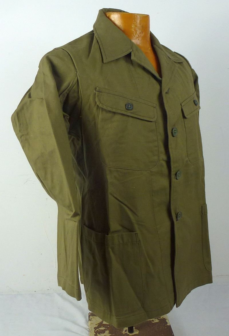 Near Mint WWII Japanese Navy Seaman / CPO Green Cotton Uniform — image 5