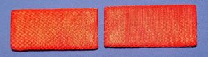 Pair WWII Japanese Army Private Cloth Rank Collar Insignia