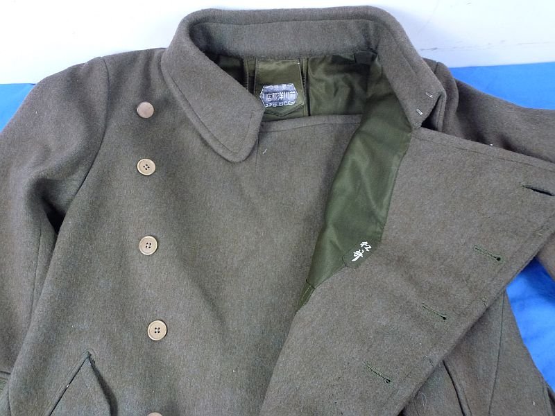 Named WWII High Quality Japanese Army Warrant Officer Wool Overcoat — image 4