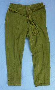 1945 Dated Japanese Army EM/NCO Dark Green Cotton Trousers