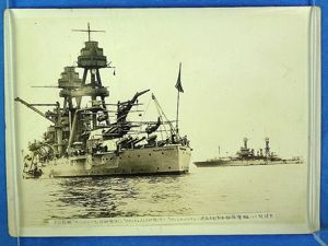 WWII Japanese Photograph of the Battleship U.S.S. Pennsylvania