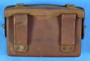 WWII Japanese Rubberized Canvas Front Ammunition Pouch