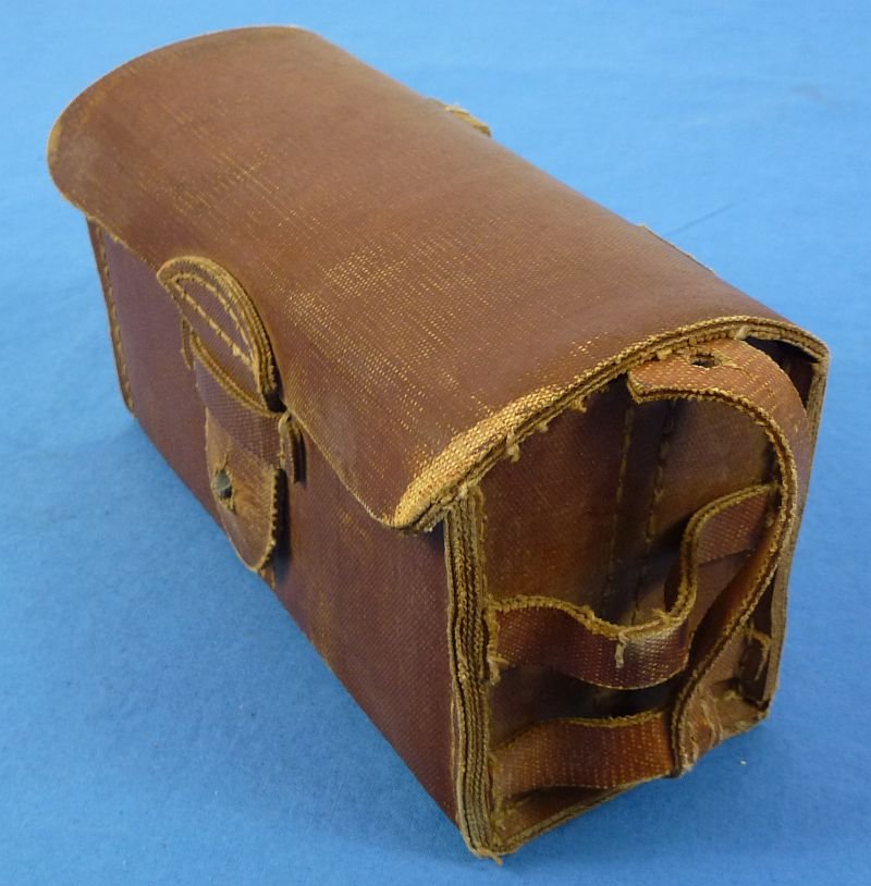 WWII Japanese Rubberized Canvas Rear Ammunition Pouch — image 3