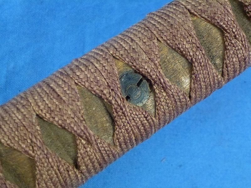 WWII Japanese Late War Type 95 NCO Sword with Wooden Scabbard — image 10