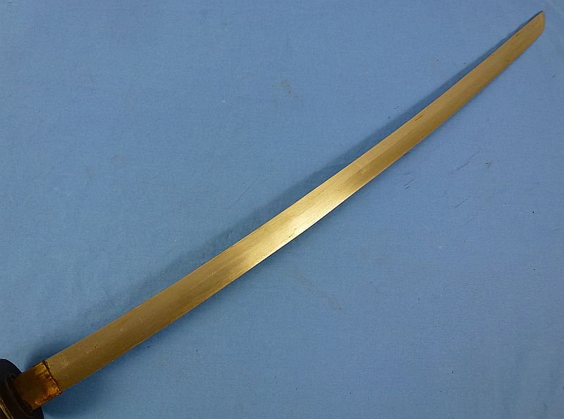 WWII Japanese Late War Type 95 NCO Sword with Wooden Scabbard — image 4