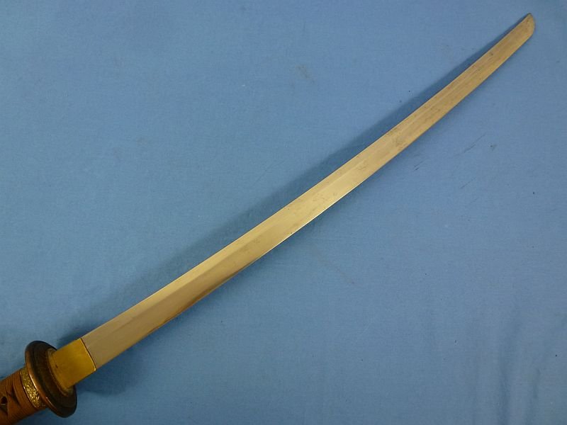 Signed WWII Japanese Imperial Navy Officer Type 97 Kai Gunto Sword — image 4