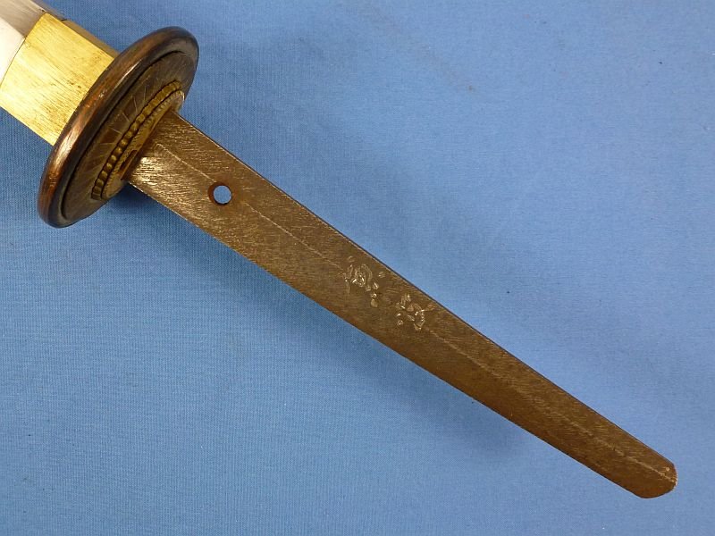 Signed WWII Japanese Imperial Navy Officer Type 97 Kai Gunto Sword — image 8