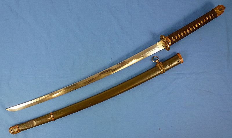 Signed 1943 Dated Japanese Army Officer Shin Gunto Sword — image 2
