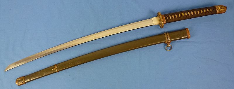 Signed 1943 Dated Japanese Army Officer Shin Gunto Sword — image 3