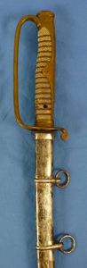 Meiji Period Japanese Kyu Gunto Sword with Family Mons Crest