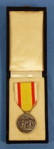 Cased Manchukuo National Shrine Foundation Medal