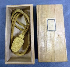 Boxed Gold Bullion Japanese Colonial Official's Sword Knot
