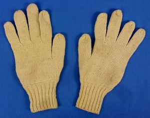 WWII Japanese Military White Woolen Gloves