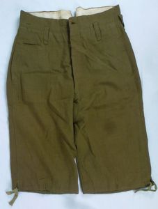 WWII Japanese Officer Three Quarter Length Trousers