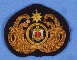 WWII Japanese Merchant Marine Officer Visor Cap Insignia
