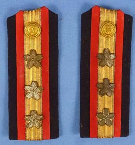 Pair Japanese Navy Medical Lieutenant Shoulder Boards
