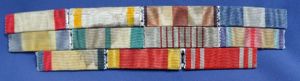 WWII Japanese 11 Award Ribbon Bar