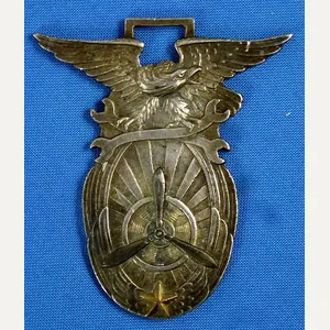 1938 Dated Japanese Army Aviation Mechanic Class Graduation Fob