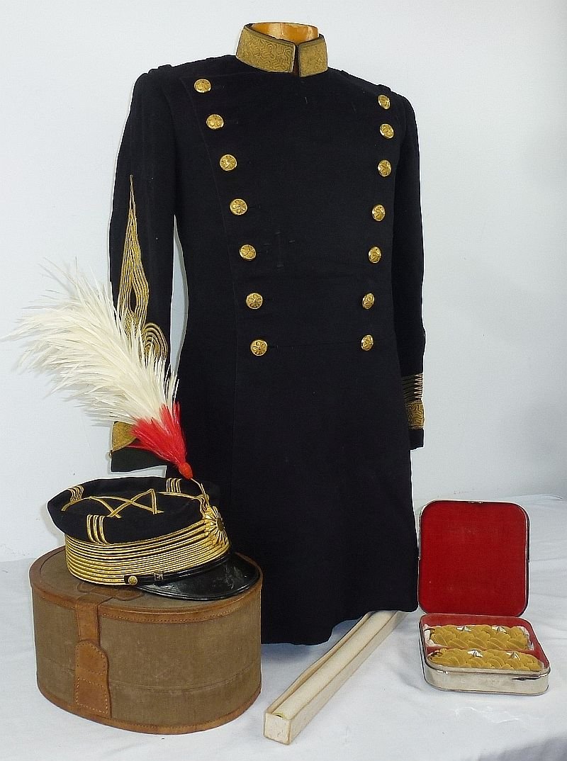 Named WWII Japanese Army Lieutenant General's Dress Uniform Tunic and Cap Set — image 2