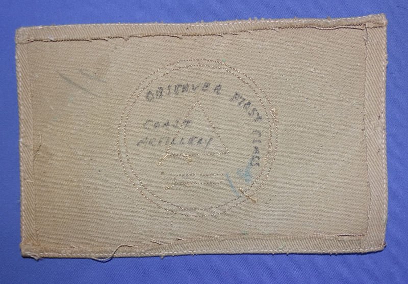 Coast Artillery 1st Class Observer Chevron — image 2
