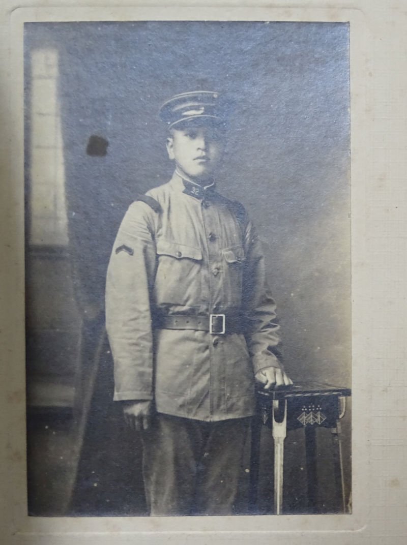 Pre WWII Photo Of Japanese Soldier 5-3/4 x 3-3/4″ — image 2