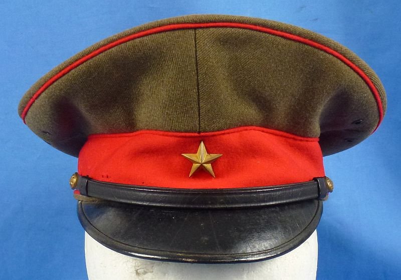 Named WWII Japanese Army Officer Visor Cap — image 2