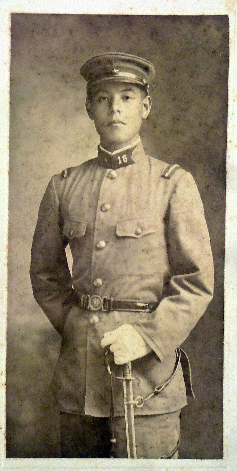 WWII Japanese Army Non-Commissioned Officer Portrait Photograph — image 2