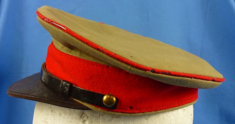 WWII 1930's Japanese Army EM/NCO Cotton Visor Cap — image 6