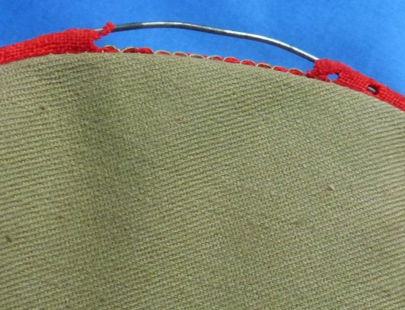 WWII 1930's Japanese Army EM/NCO Cotton Visor Cap — image 8