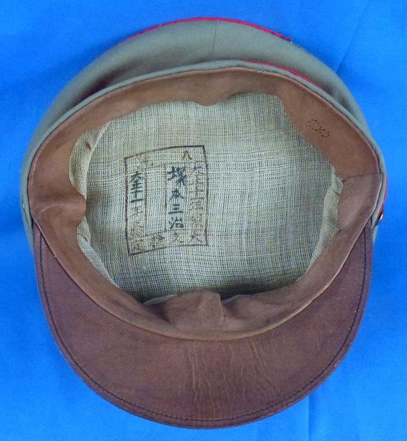 WWII 1930's Japanese Army EM/NCO Cotton Visor Cap — image 9