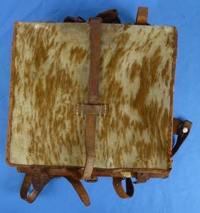 WWII Japanese Army Pony Fur Wooden Frame Backpack