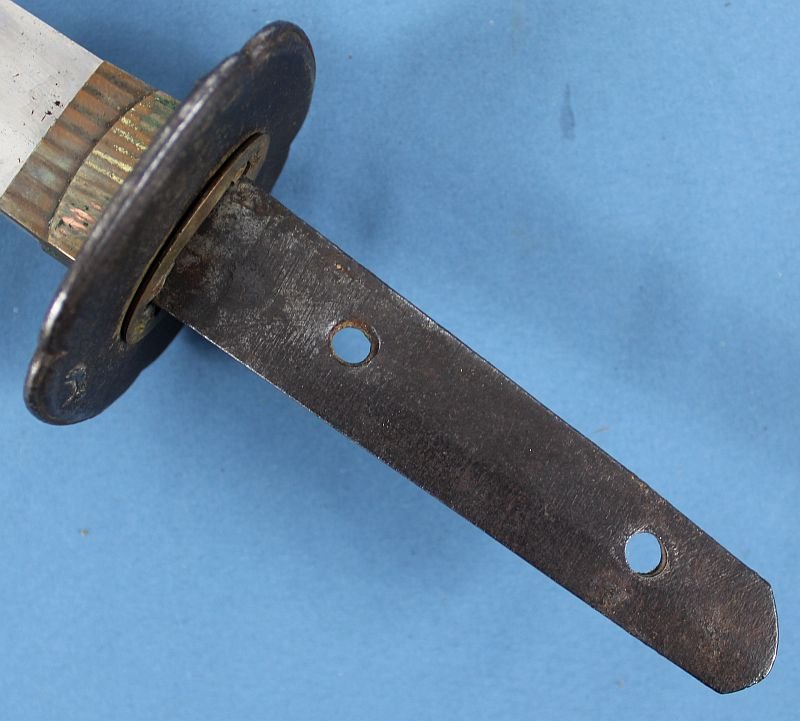 Japanese Civilian Katana in Leather Combat Scabbard Cover — image 10