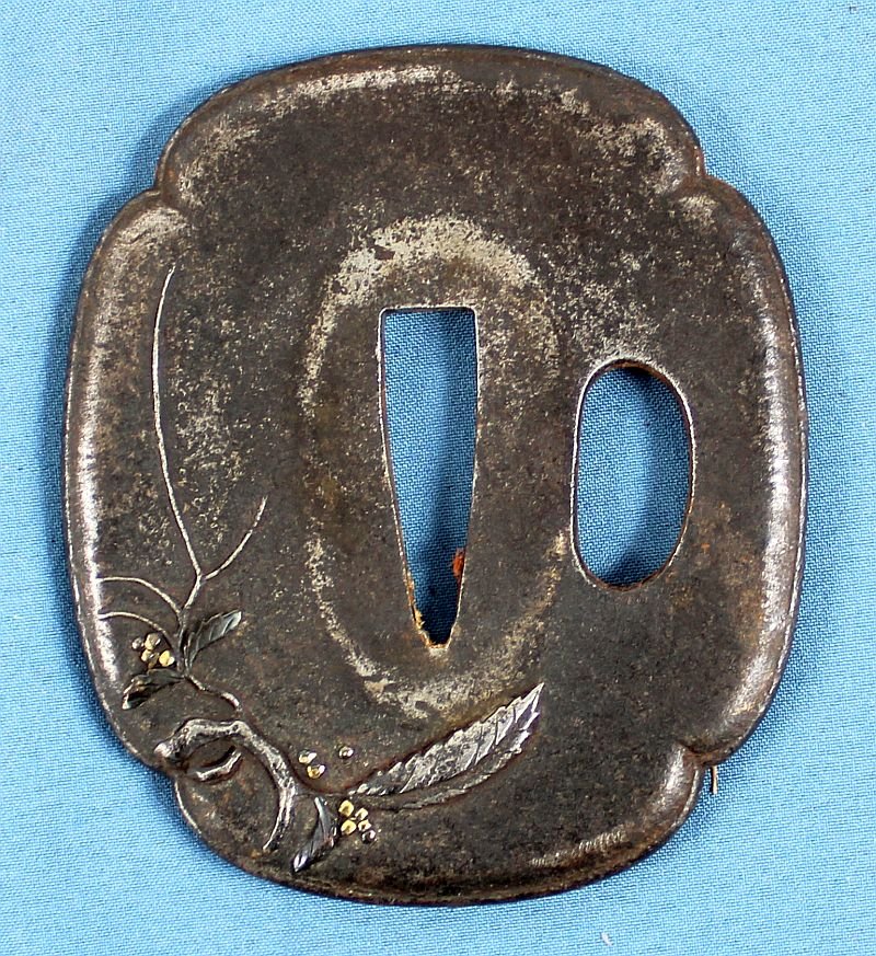 Japanese Civilian Katana in Leather Combat Scabbard Cover — image 11