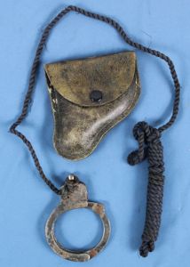 Cased WWII Japanese Police Handcuff