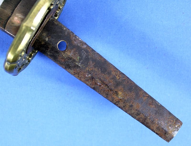 WWII Japanese Army Officer Shin Gunto Sword in Leather Combat Scabbard Cover — image 8