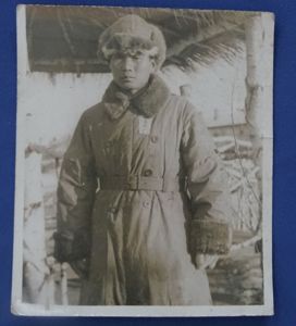 WWII Japanese Soldier Photograph 3 x 3-1/2″