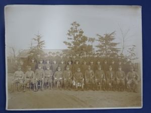 WWII Japanese Photograph Group of Soldiers 5-1/2 x 7″